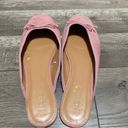 J.Crew  Factory Pink Bow Square Toe Ballet Mules Photo 4