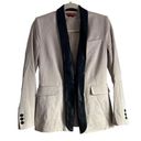 Alice + Olivia  LEATHER TWO TONED BLAZER Photo 1