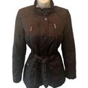 Banana Republic Black Trench Coat Belted Black With Pockets Size XS Photo 0