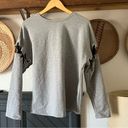 Drew ☀️  laced sleeve gray sweatshirt large Photo 0