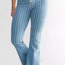 Cello Pinstripe Flare Jeans Photo 5