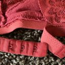 Aerie  Lace Racerback Orange Unpadded Bralette Photo 2