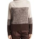 360 Cashmere  Skull Cashmere Brown Zena Turtleneck Cashmere Sweater Sz.M NWT Photo 0