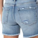 Liverpool NWT  Vickie Denim Fray Hem Short With 5in Inseam Color Watts Size 14 Photo 3