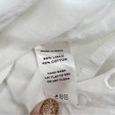 Hill House NWT  White Linen Eyelet One Shoulder Mila Linen Dress S Photo 7