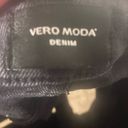 VERO MODA VERA MODA BLACK STRETCH MOM JEAN SHORTS TAJOANA LARGE Photo 4