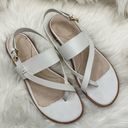 Cole Haan  White Leather Grand Series Flat Thong Sandals Size 9B Photo 0