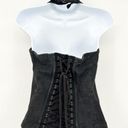 Tripp NYC  Womens Vintage Y2K Gothic Goth Lace Back Corset Halter Top Size M Photo 7