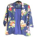 Modcloth  Birds of Paradise Floral Blazer, Navy and Multicolor, Size Small Photo 2