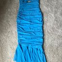 Hello Molly Seen Lavishly Mesh Maxi Dress Blue Photo 8