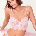 For Love & Lemons Pink Lace Bralette Photo 0