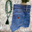 Guess Embroidered Blue Denim Shorts Photo 1