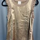 Cinq à Sept $295 Cinq A Sept Women's Gold Lenore Silk Ruffle Blouse Small b38.4 Photo 1