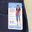 Riders By Lee  Size 8 (M) Dark Blue Denim Slender Stretch Capri 5 Pockets Photo 8