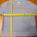 Lou & grey  Sweater Women's Medium Pullover Baby Blue Chunky Knit Scoop Neck Photo 7