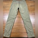 prAna Jeans Womens Kara Army Green Size 2/26 Skinny Stretch Low Rise Photo 4