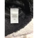 Abound Nordstrom  Black Fuzzy Black Fleece 1/4 Zip Pullover Womens Size Medium Photo 5