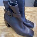 Paul Green  Nirvana Ankle Boots Women's 10.5 Brown Leather Block Buckle Strap S66 Photo 0