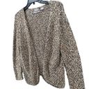 Sigrid Olsen  Cardigan L Multicolor Silk Blend Open Front Sweater Tweed Hand Knit Photo 1