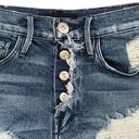 3x1  NYC SZ 27 Shelter Cut-Off Liberty Jean Shorts Button-Fly Frayed Distressed Photo 2