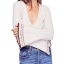 Free People  Anthropologie Small Wool Flared sleeve sweater top Gray May Morning Photo 0