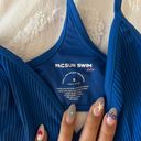 PacSun Eco Blue Stevie Ribbed Racerback Bikini Top Photo 4