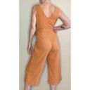 Shinestar  Yellow Crop Tank Linen Bohemian Jumpsuit Photo 2