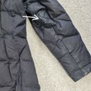 Eddie Bauer  Womens Long Puffer Jacket M Black Premium Goose Down Quilted Hooded Photo 8