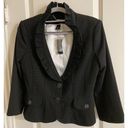 White House | Black Market  Blazer Womens 4 Polka Dot Peplum Jacket Career‎ Photo 3