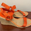 Ralph Lauren  Indigo Espadrille Wedges Orange size 11 Photo 9