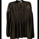 Torrid  Blouse Floral Lace Top Black 2X Photo 2