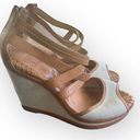 Frye  Corinna Cross stitch 4" platform wedge heels, ladies size 10M Photo 0