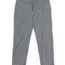 J. McLaughlin  Black & White Gingham Cosmo Ankle Pants Size 4 Photo 0