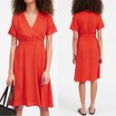 Everlane  The Japanese GoWeave Light V-Neck Dress in Orange Size 8 Photo 1