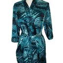 Cabernet Women’s Satiny Kimono/ Robe/ Sleepwear Teal Green Size S Photo 0