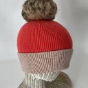 Anthropologie  Norla Canada Pom Pom knit hat Pink Photo 1