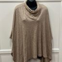 Karen Kane  Brown Beige Cowl Neck Funnel Neck Poncho - One Size Photo 1