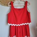 PRETTYGARDEN , Red 2 pc. Cropped Top & Full Pull-on Maxi Skirt Set Size Medium Photo 3