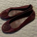 Tory Burch  burgundy flats size 7 Photo 0