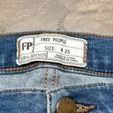 Free People  Great Heights Frayed Hem High Rise Stretch Skinny Jeans Size 25 Photo 10