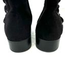 Apri Black Tall Knee High Stretch Lace Up Boots Size 8 Photo 4