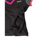 FILA  Sport Women Size XS Live In Motion T-Shirt Short Sleeve Black Sporty 3-739 Photo 4