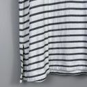 J.Jill  Wearever Layering Tank Top Size Small Shirt Black White Stripes Flowy Photo 1