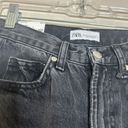 ZARA BNWT  Black Wide Leg Split Jeans Photo 3