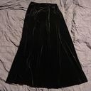 Alex Evenings  Vintage Black Velvet Maxi Skirt Photo 0