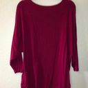 Coldwater Creek  Top Raspberry 3/4 Sleeve Jersey Tee Sz 2X GUC Photo 12