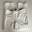 NYDJ  Marilyn Cuff Ankle Straight Leg Jeans Pants White Womens Size 8 High Rise Photo 2