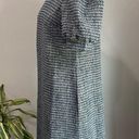 The Loft  Black and Blue Boucle Tweed Short Sleeve Shift Dress Size M Photo 3