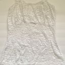 Ruby  Ribbon white lace square neck cami tank, size medium Photo 5