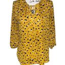 West Kei  gold animal print blouse small Photo 3